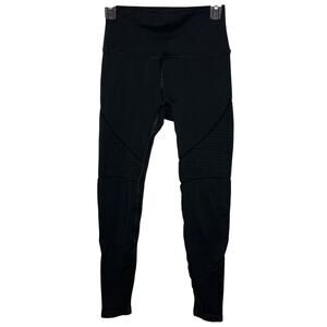 Alphalete‎ Revival Seamless Black Moto Leggings Size Small High Waist
